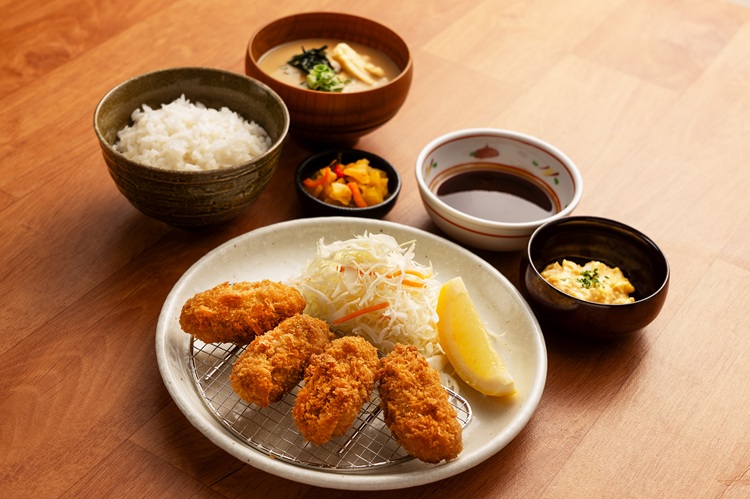 カキフライ定食(4個) 1,150円(税込)