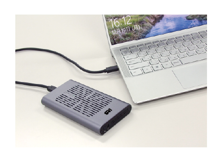 M.2 SSDをまるごとコピー！ クローン機能搭載・USB3.2 Gen2x2(20Gbps