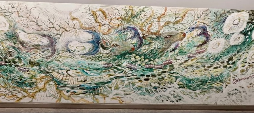 JR上野駅公園口 巨大ウォールアート制作 人気アーティストGaku