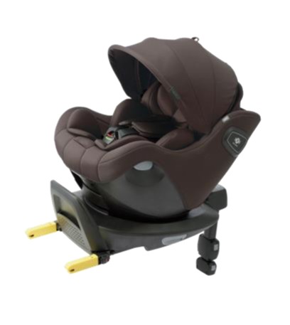 KAprica クルリラ　チャイルドシート ブラウン 赤ちゃんがベッドで寝ているような自然な姿勢で楽な呼吸をサポートする