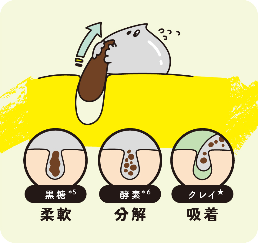 進化した毛穴洗浄力