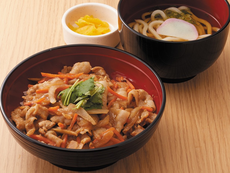 ヤマトポークと根菜の彩り丼セット