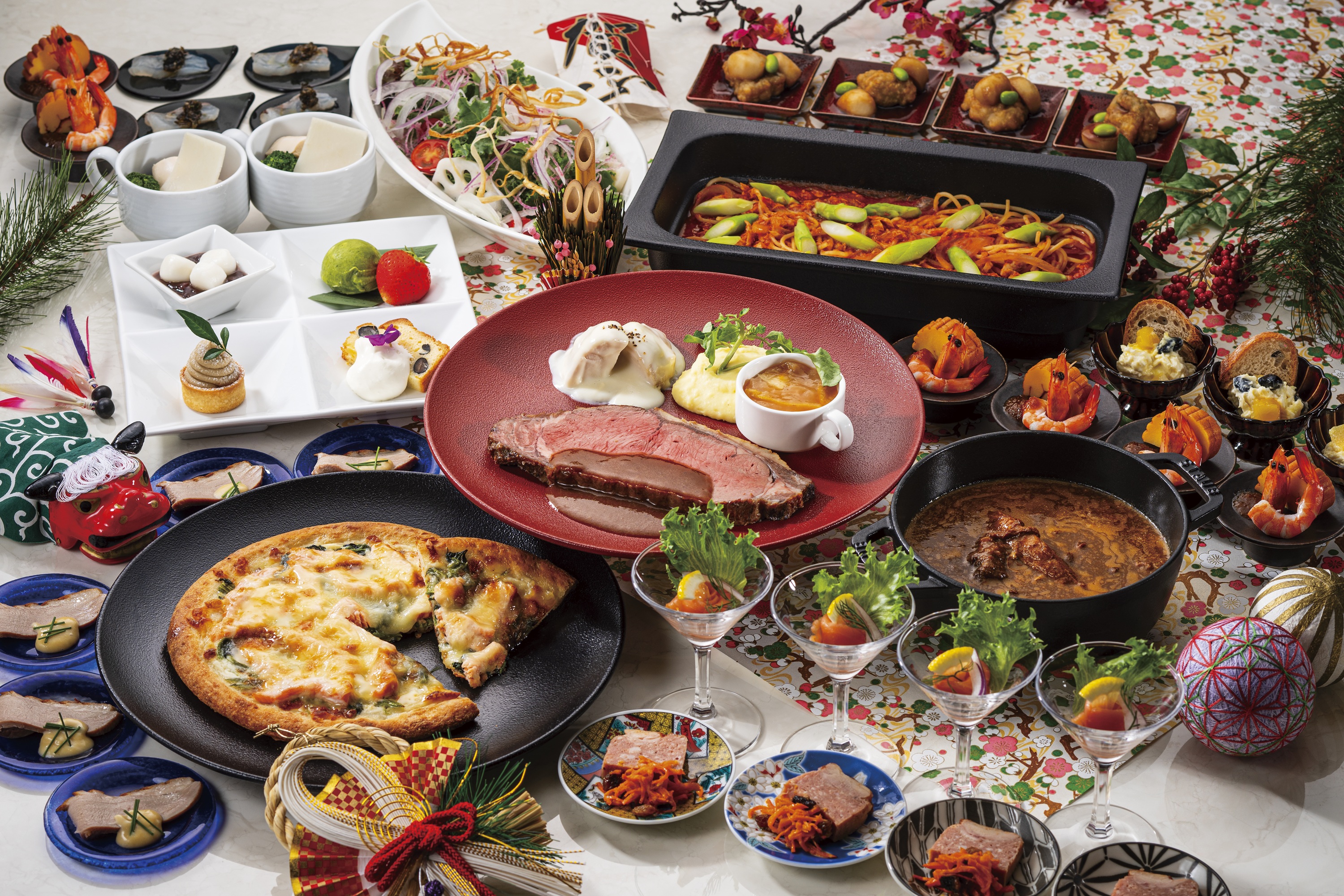 和洋折衷で、ご家族皆が楽しめるお料理が揃う「ニューイヤーランチブッフェ」