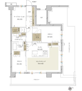 Nr type 2LDK+S(納戸)+R+W