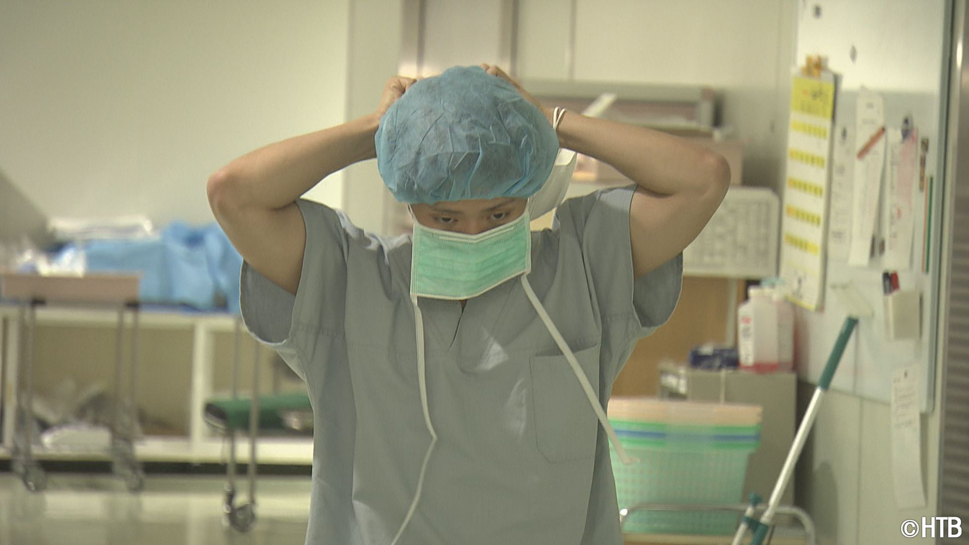 学んだ浦河町で就職した看護師(C)HTB