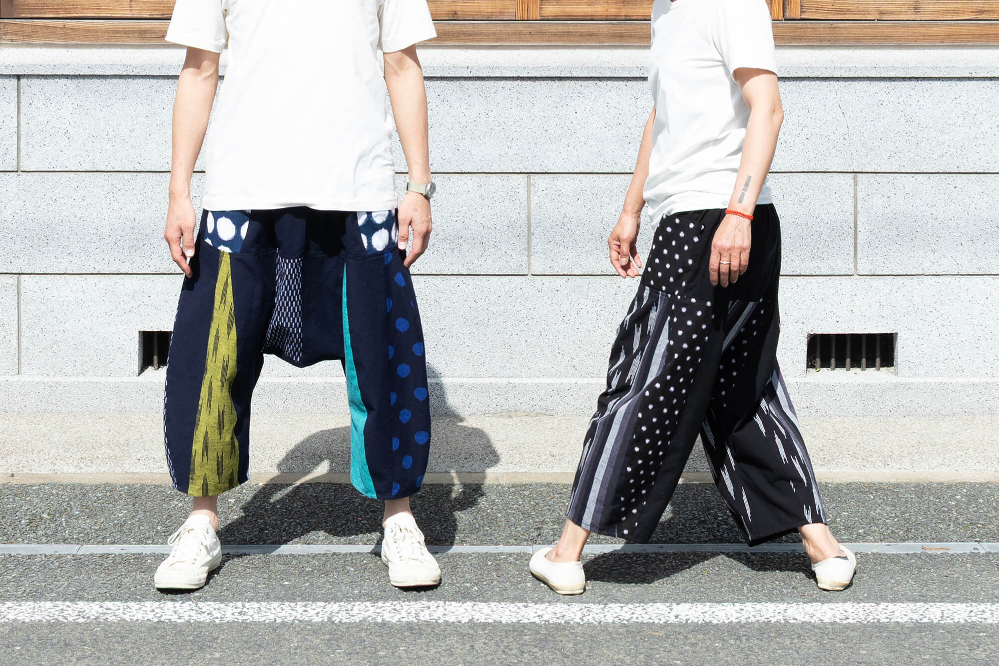 ハギレに新たな価値を生む「PATCH BY」 サルエル風パンツ②