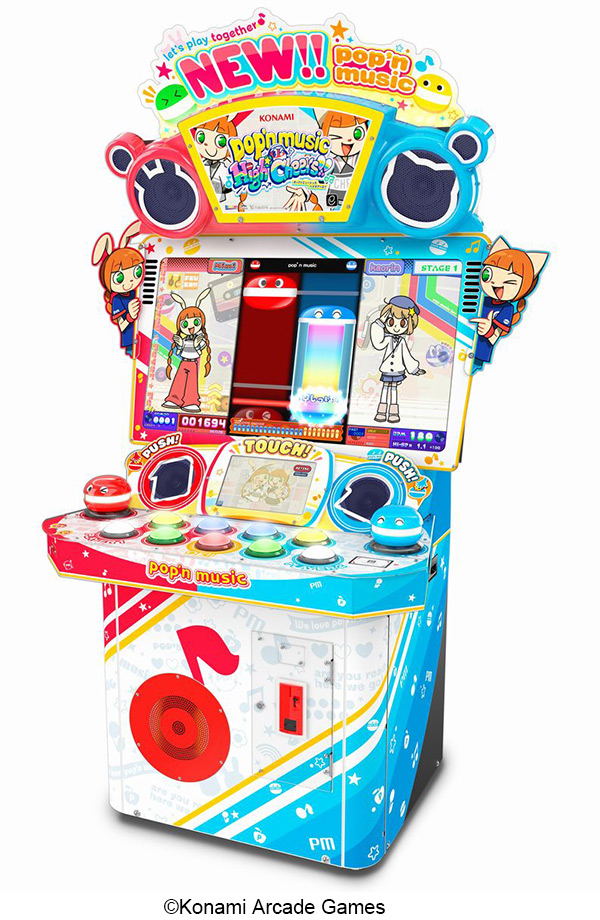 最新作『pop'n music High☆Cheers!!』がはじめてでも楽しく遊べる新筐