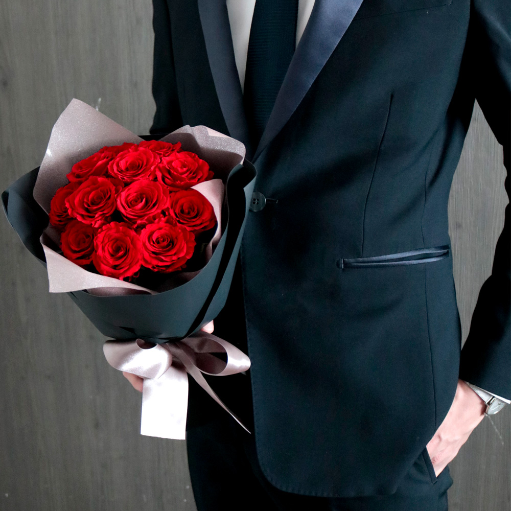 誓い-12本バラの花束-