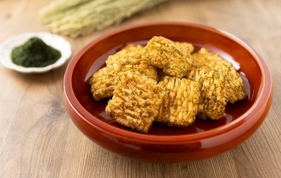 小林海苔店の「青のりおかき」がふるさと納税返礼品取り扱い開始