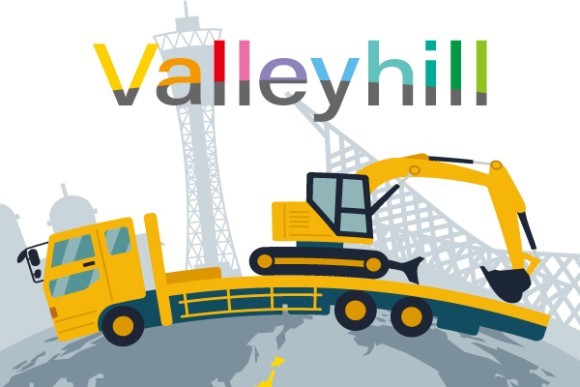 日本から世界へ飛び出すValleyhillのイメージイラスト画像です。