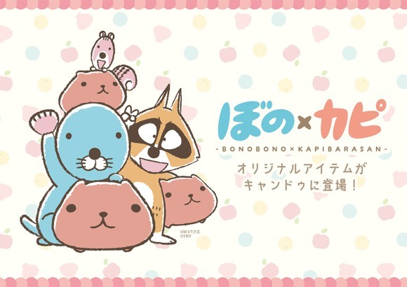 ぼのぼの×カピバラさん　オリジナル商品　キャンドゥ