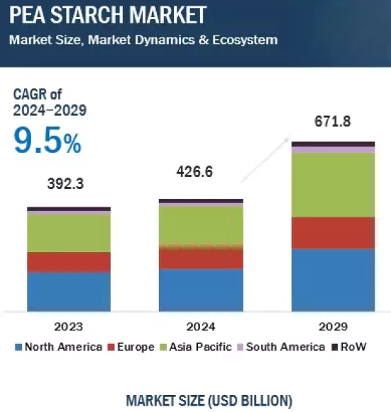 ピースターチ市場予測