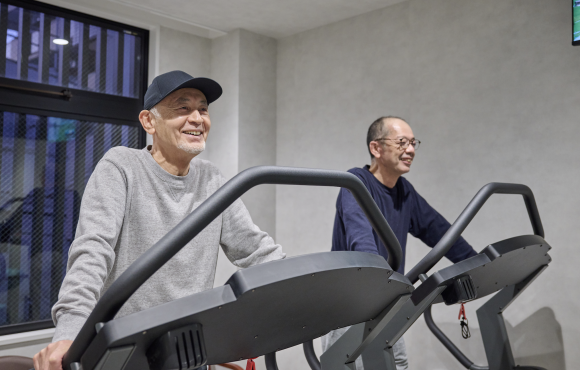 施設利用中のお客様の写真