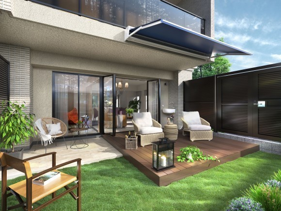 アウトドア空間「オープンエアリビング」