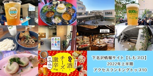 下北沢情報サイト・しもブロが2022年上半期のアクセスランキングを発表！『ミカン下北』トップに