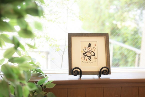 優しい紙刺繍と柔らかな書が織りなす新しいアート作品です