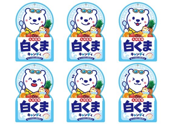 かき氷の白くまをイメージした「白くまキャンディ」が６種のかわいいパッケージにリニューアル