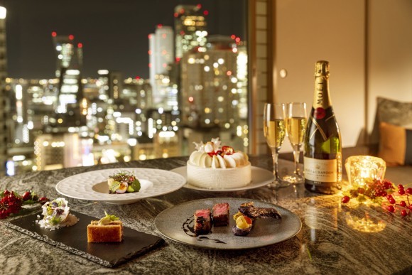 【高層階確約・お部屋で過ごすクリスマス】シェフ特製クリスマスディナーコース・ケーキシャンパン付プラン