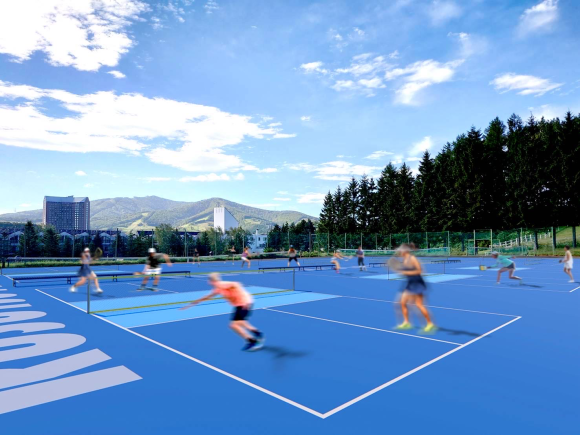 ルスツリゾートの北海道内で初めての一般財団法人ピックルボール日本連盟公認の専用コート