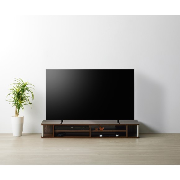 ちょい足しラックダブル  幅125cm  ダークブラウン