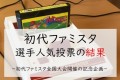 初代ファミスタ選手人気投票の結果