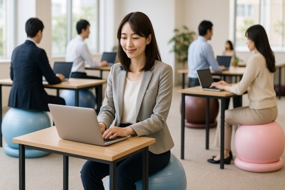 転倒災害予防のための新プログラムでアプローチ 「からだチェック＆エクササイズ～バランスボール～」提供開始