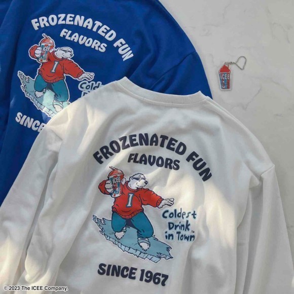 『 AS KNOW AS plus 』より 『 ICEE 』 コラボのアクキー付きスウェットが登場！