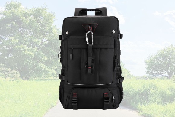 ★大容量・多機能・自由自在★登山やキャンプなどのアウトドアに最適な大容量機能性バッグ!★もしもの時には防災バックに！小物、貴重書類、着替、防災道具、靴までが入る多機能性バックパック！★空間分別収納＆拡張機能(スリムボディ)!★シンプルなデザイン、ブロックのようなナチュラル感！