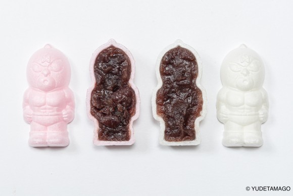 HKDSTOY「キン肉マン吉兆紅白モナカ 粒あん」4ヶ入（餡セパレートタイプ）