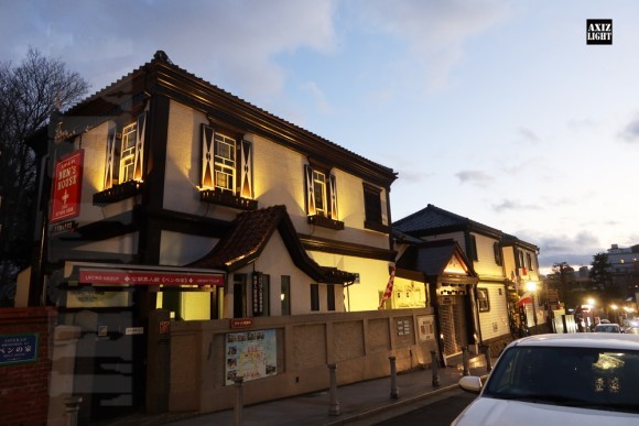 北野異人館ライトアップ  リニューアル時の様子 ー AXIZLight演出