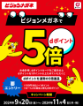 ビジョンメガネ「dポイント5倍キャンペーン」