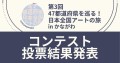 第3回 「47都道府県を巡る！日本全国アートの旅 」in 平塚市美術館 コンテスト、投票結果発表！