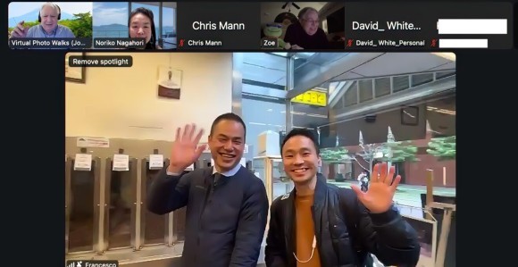 月島もんじゃストリートツアーの様子