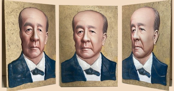 立体肖像画「渋沢栄一氏」
