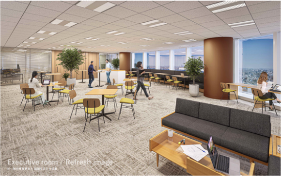 本社オフィスのフロア移転のお知らせ ～ハイブリッドワークに適したオフィスレイアウト採用により、固定費を削減～