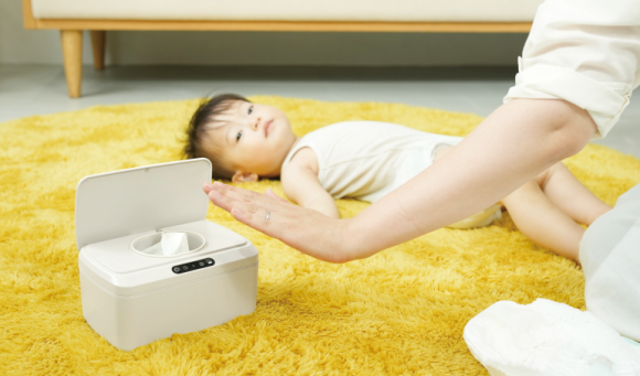 フタに手をかざすだけ！自動開閉ウェットティッシュケース「Smartru®」をアカチャンホンポで発売