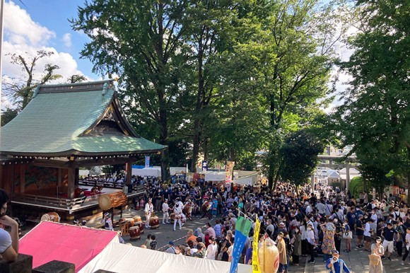 2位にランクインした『令和4年 北澤八幡神社例大祭』の様子