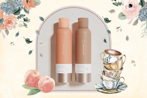 オヒカリ バブルクレンジング【数量限定】ロイヤルピーチティー・ロイヤルホワイトティー