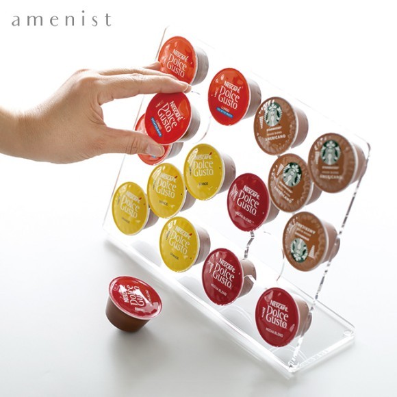 「amenist」ストックをディスプレイするコーヒーカプセルスタンド