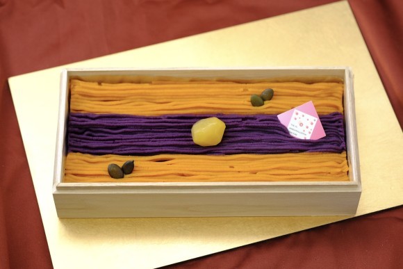 お重モンブラン  かぼちゃと紫芋　