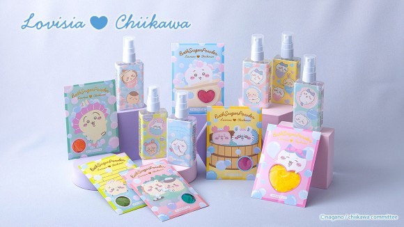 ちいかわたちが、シャボン遊びやバスタイムを楽しむ キュートなボディミスト＆バスシュガー(各6種)が新発売！