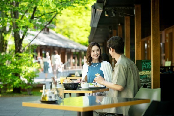 レストラン 沢村のテラス席