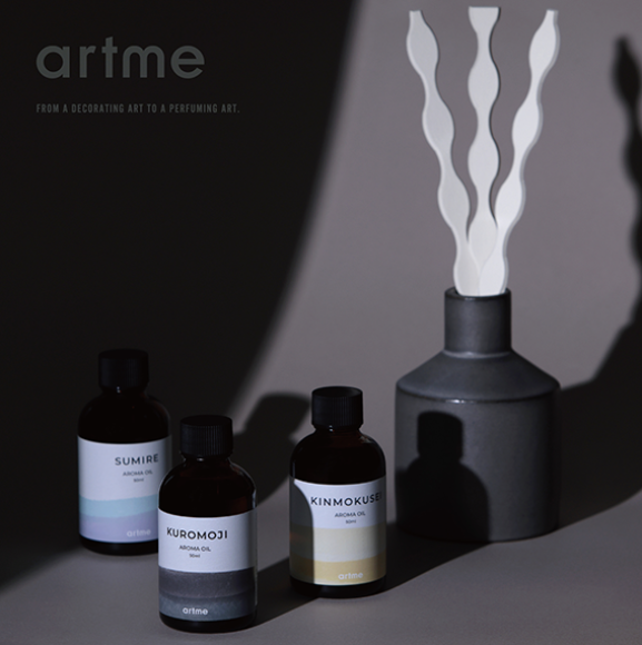 額装マット紙の端材をアップサイクルしたエシカルなルームフレグランス「artme-アトメ-」