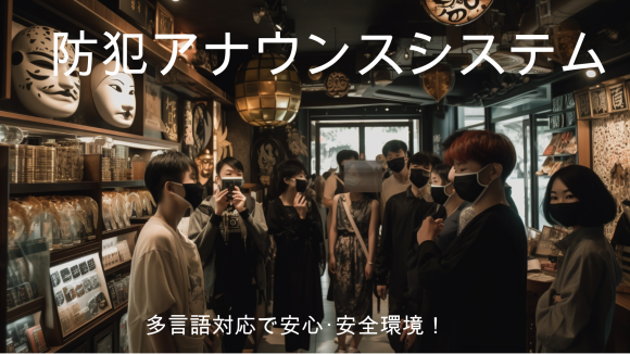 安価な防犯アナウンスシステム