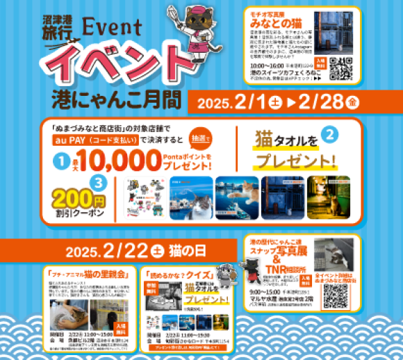 沼津港2月イベントは「にゃんこ月間」