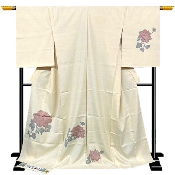 重要無形文化財　本場結城紬絵羽付け下げ