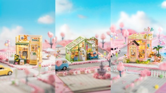 くまが主人公のミニチュアハウス「くまシリーズ」