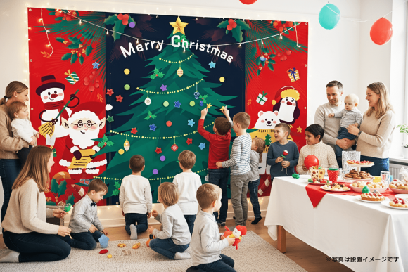 フォトスポット幕　クリスマス追加