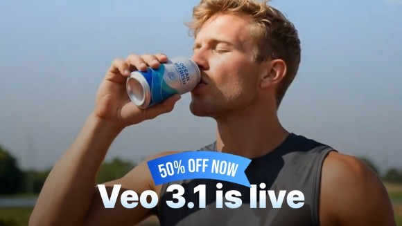 期間限定で「Veo 3.1」生成クレジットが50％オフとなる特別キャンペーンを実施しております