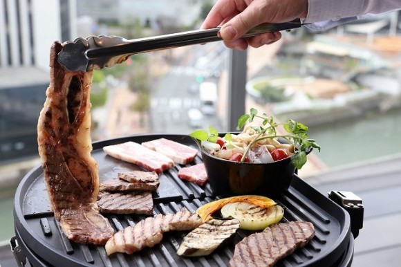 週末限定で「ヨーロピアンBBQプラン」